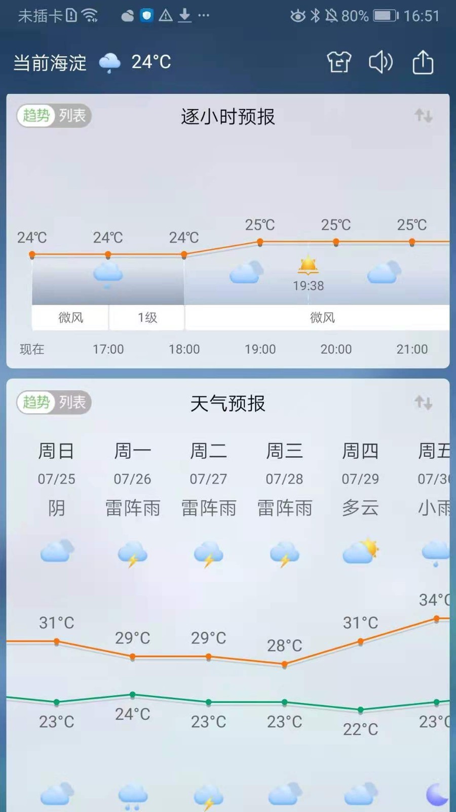 360天气软件封面