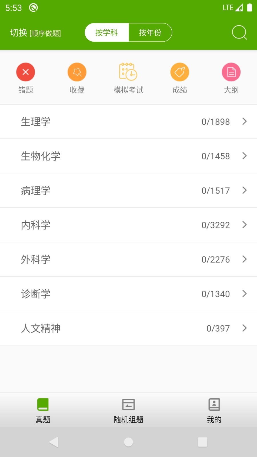 西医综合考研真题软件封面