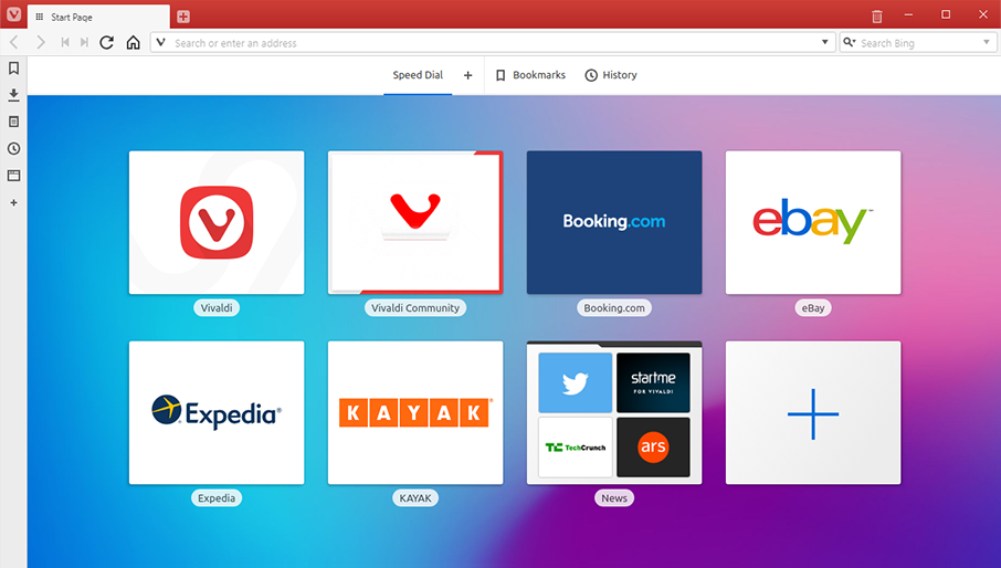 Vivaldi Browser Screenshot