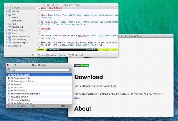 VimR Interface