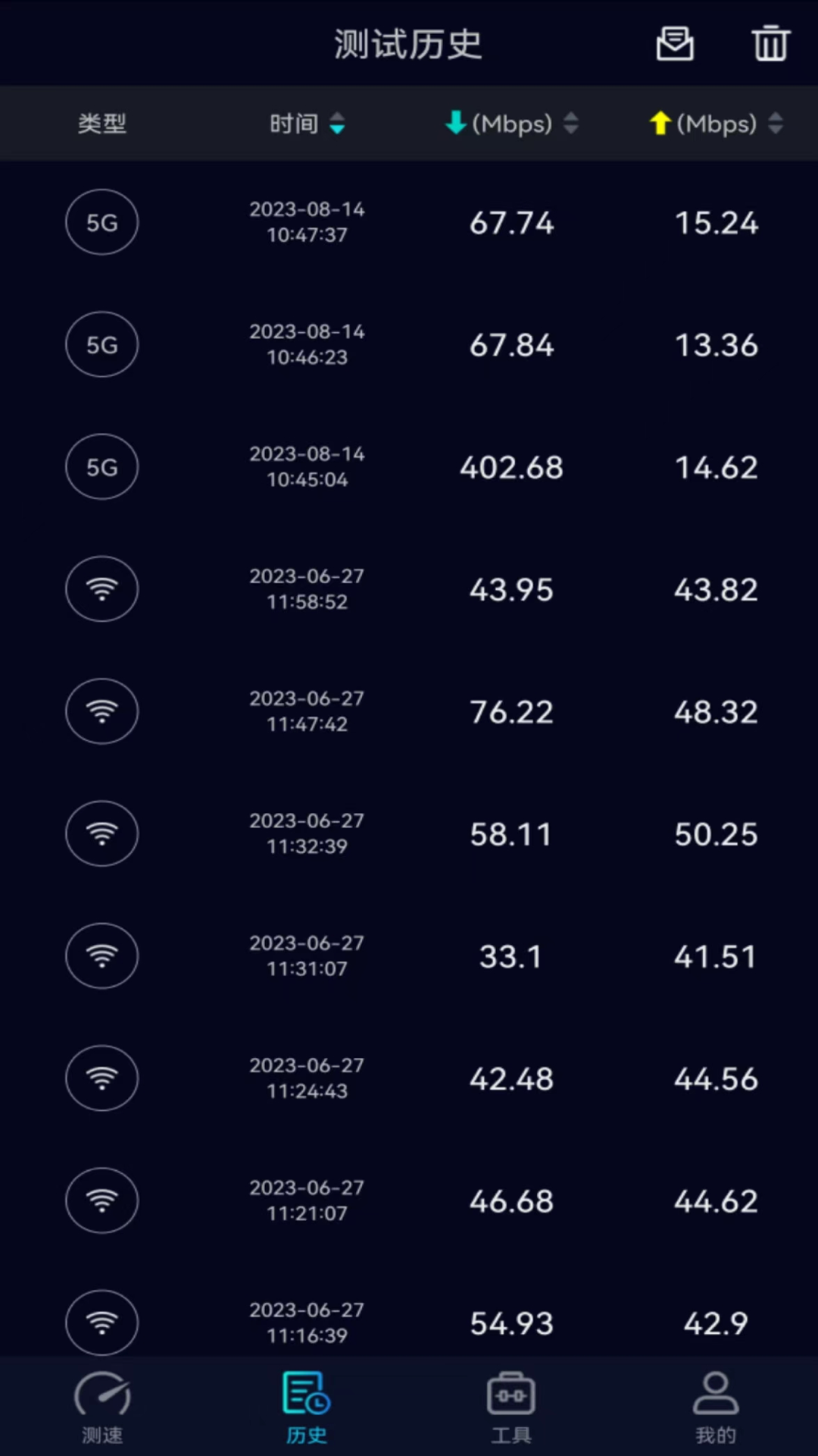 Speedtest5g软件封面