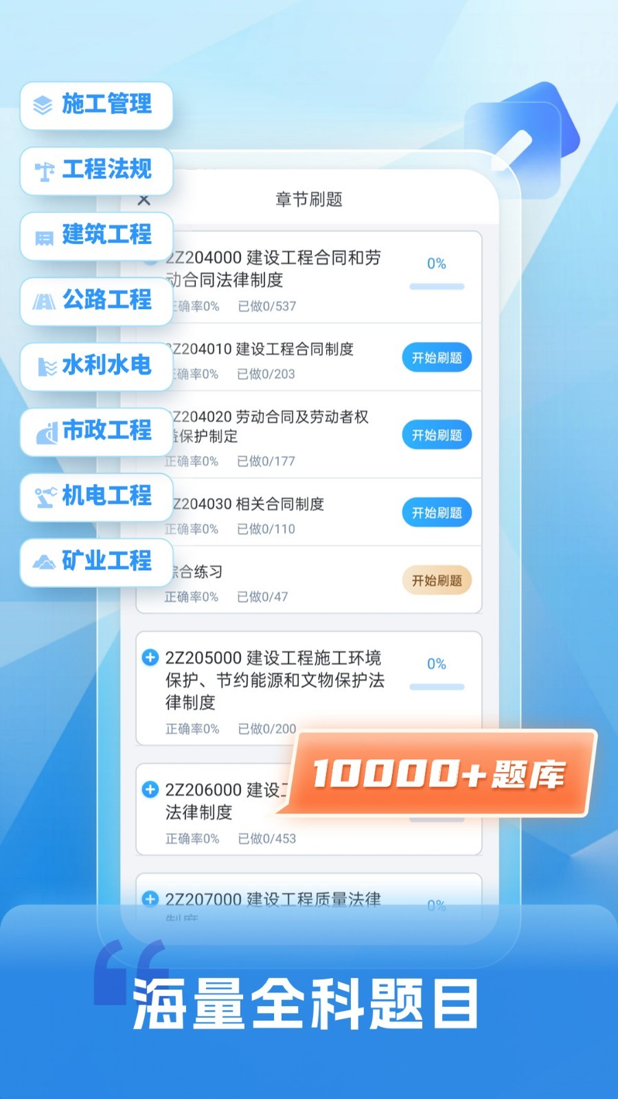 二级建造师题库自考王软件封面