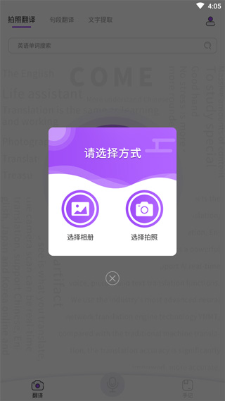 选择翻译方式