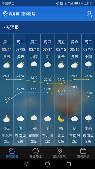 广西晓天气客户端软件封面
