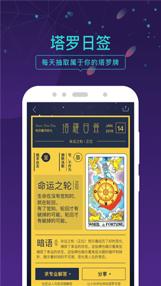 塔罗牌情感问答app软件封面