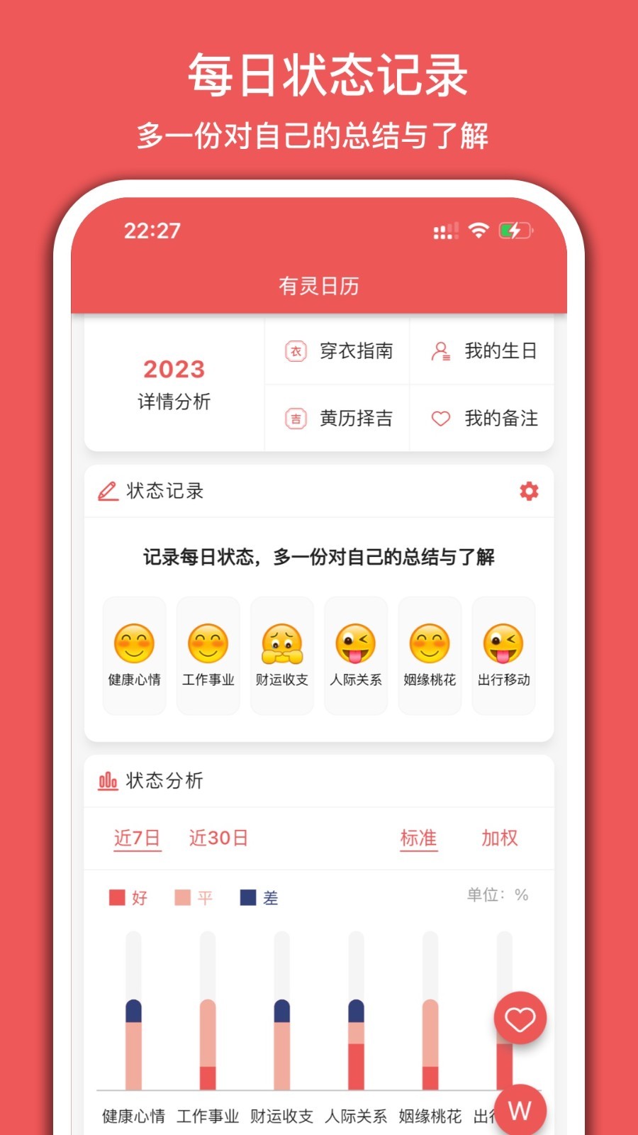 有灵日历软件封面