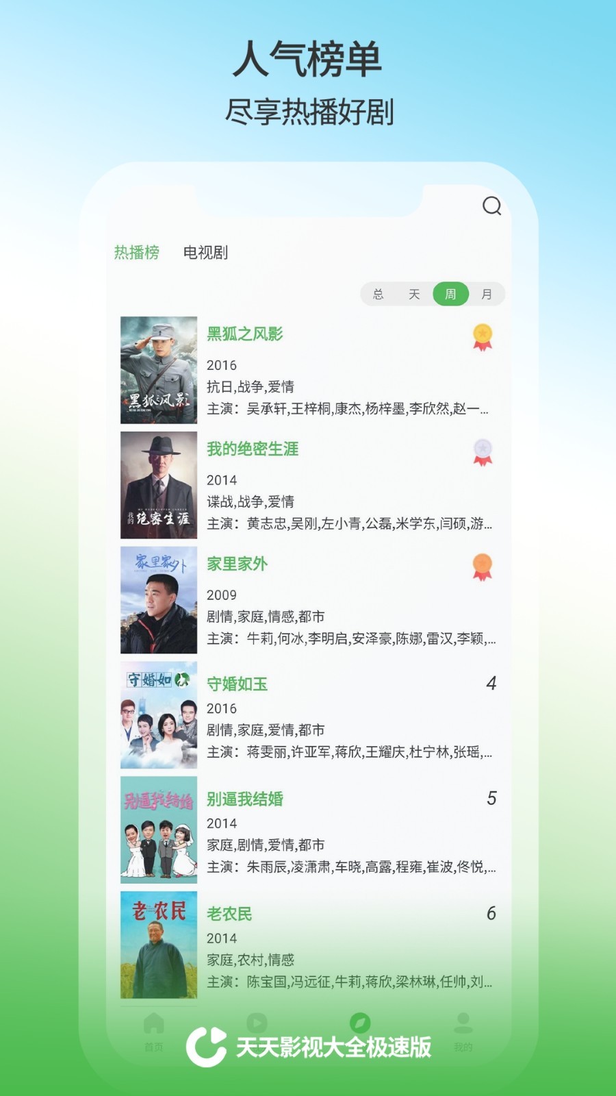 天天影视大全极速版软件封面
