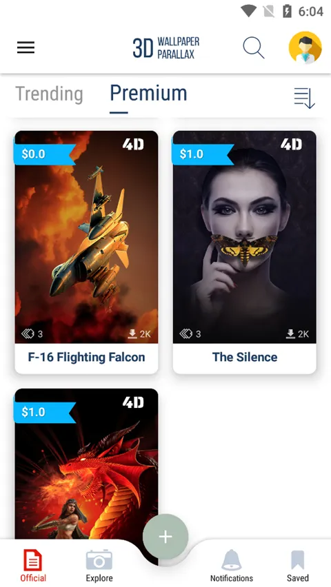 3d wallpapers parallax app软件封面