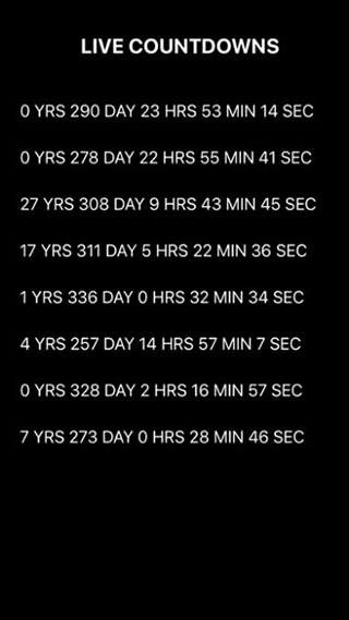 Countdown app软件封面