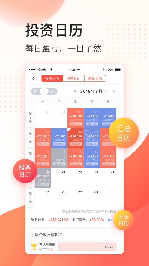 同花顺投资账本ios软件封面