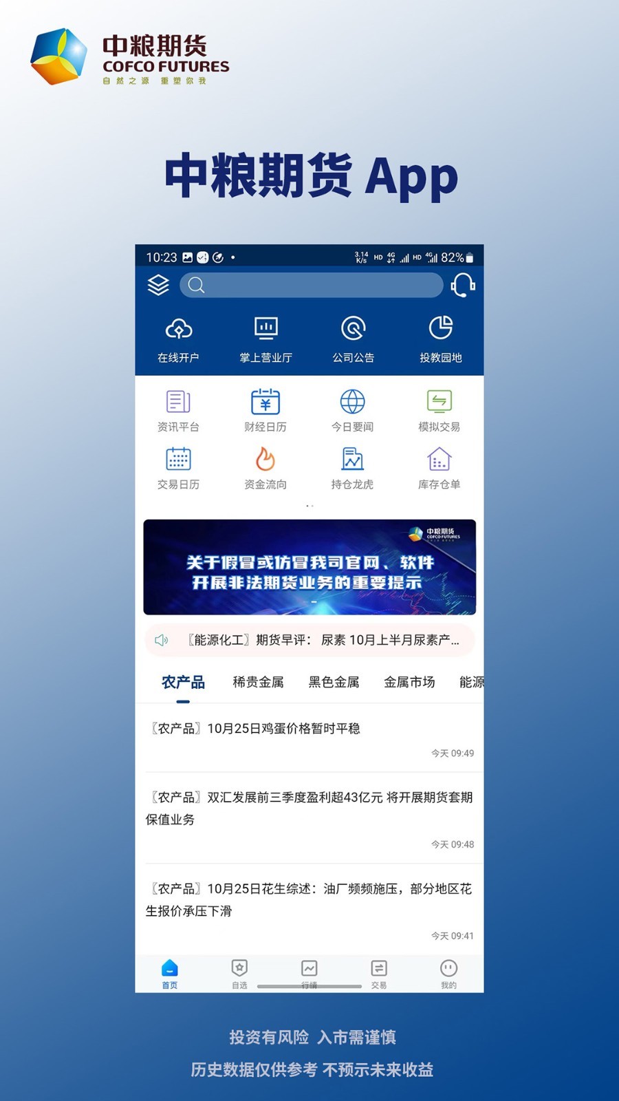 中粮期货软件封面