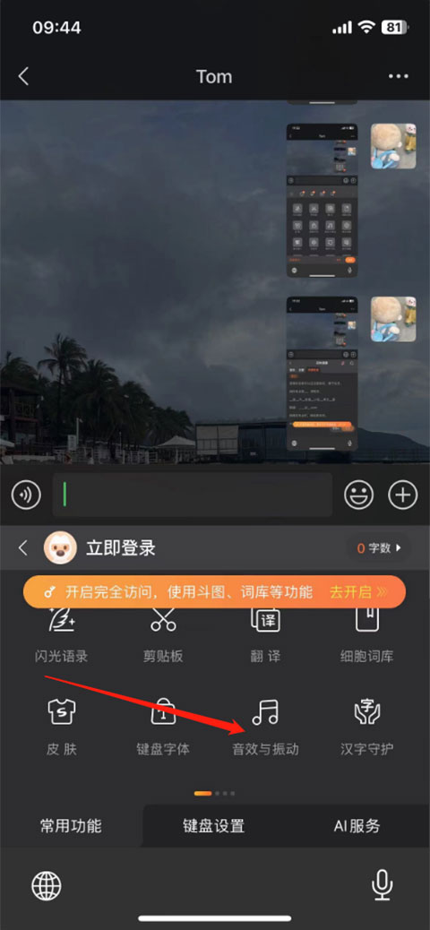 音效与振动设置