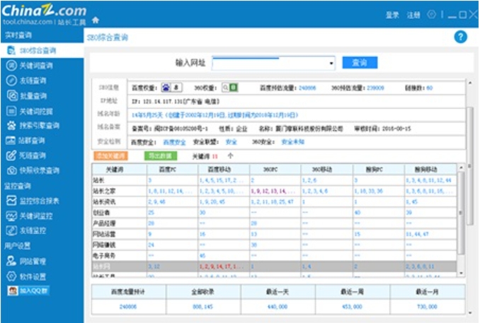 站长工具箱功能截图