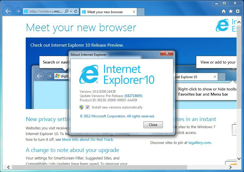 IE10 功能截图