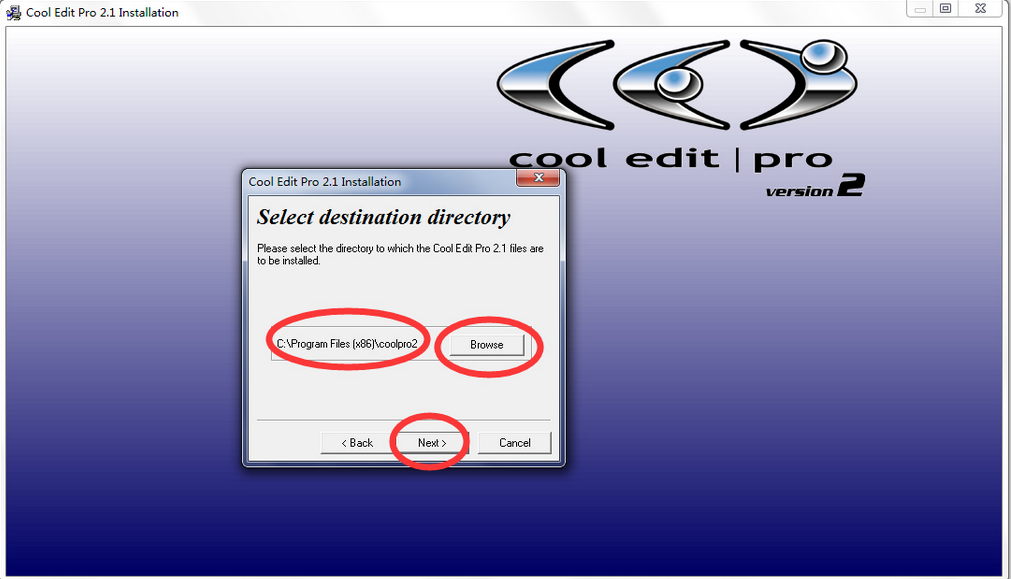 Cool Edit Pro Installation Steps
