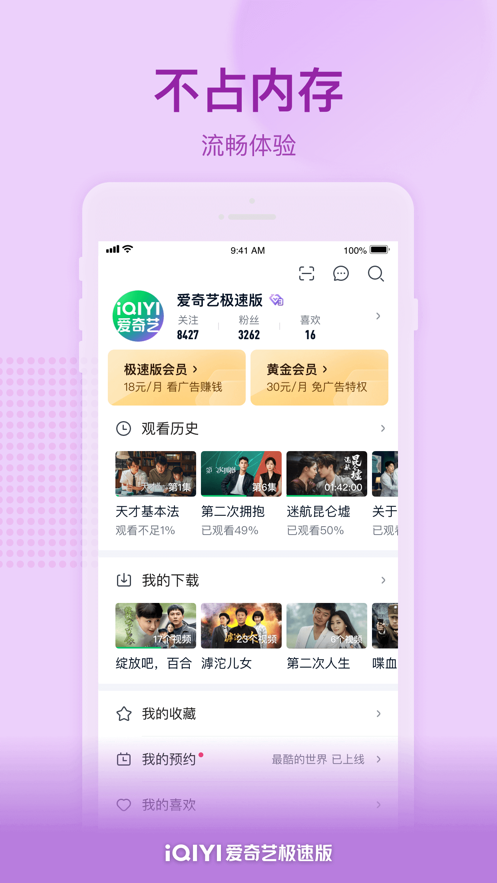 爱奇艺极速ios软件封面