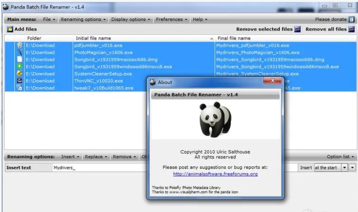 Panda Batch File Renamer