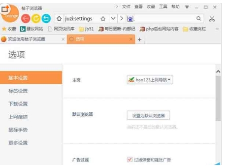 桔子浏览器启动快