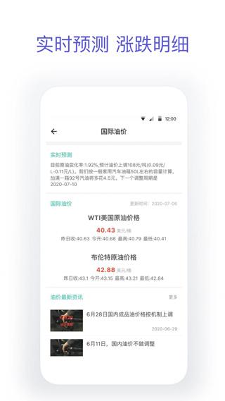 今日油价app软件封面
