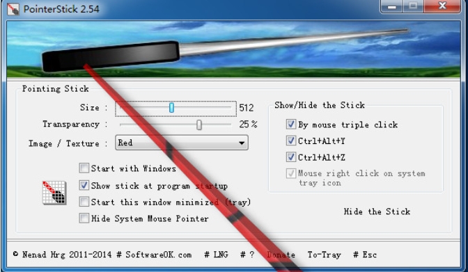 PointerStick Screenshot