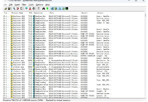 Process Monitor Screenshot