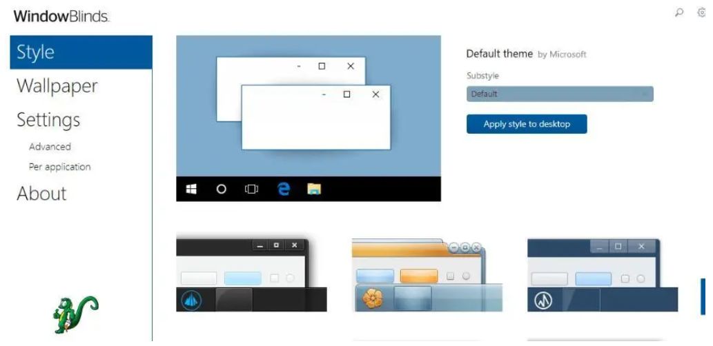 WindowBlinds 界面预览