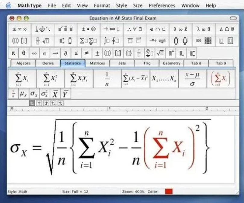 MathType输入方式截图