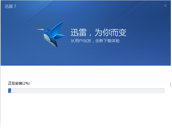 迅雷7安装完成截图