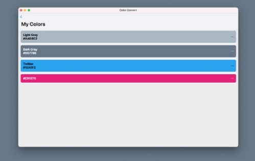 Color Converter Mac features