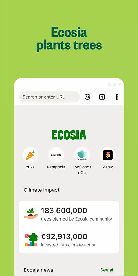 Ecosia浏览器软件封面