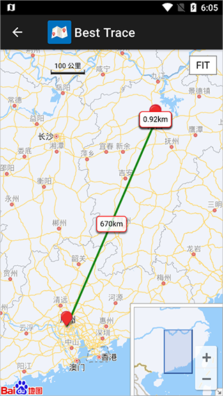 地图标注路由位置界面