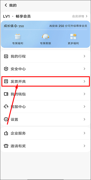 发票开具页面