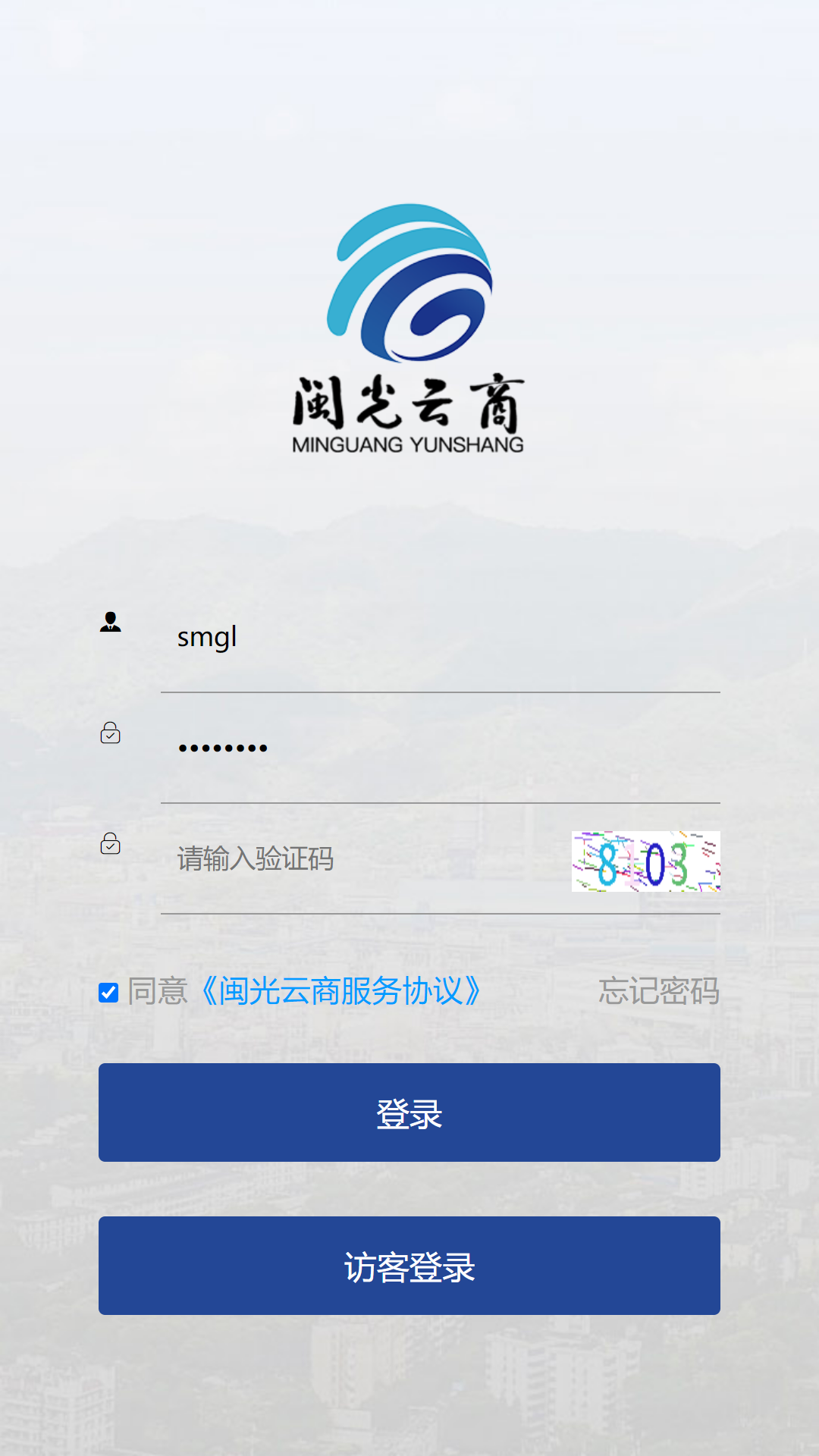 闽光云商软件封面