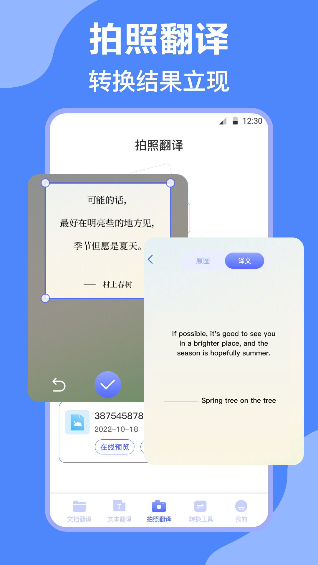论文英译汉软件封面