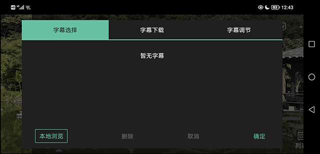 选择字幕