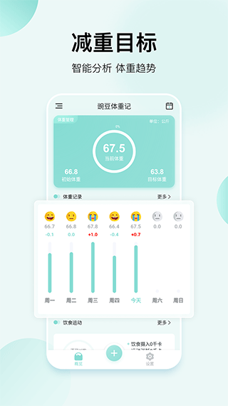 豌豆体重记app软件封面