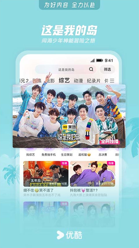 优酷华为定制版软件封面