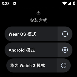 选择安装方式