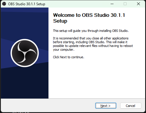OBS Installation Step 1