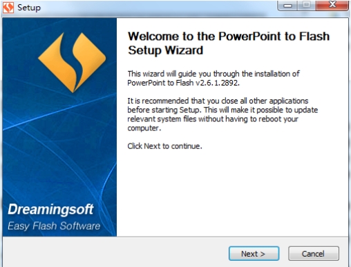 PowerPoint to Flash 安装步骤