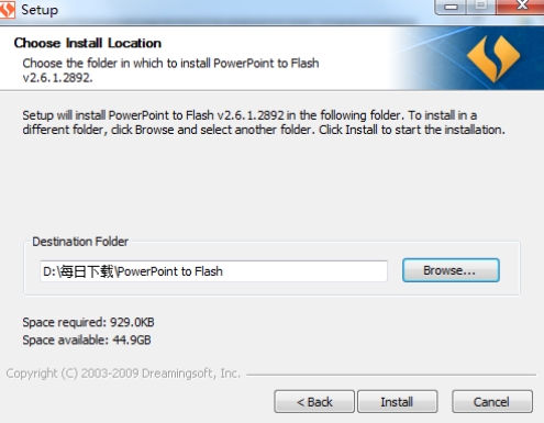 PowerPoint to Flash 安装过程