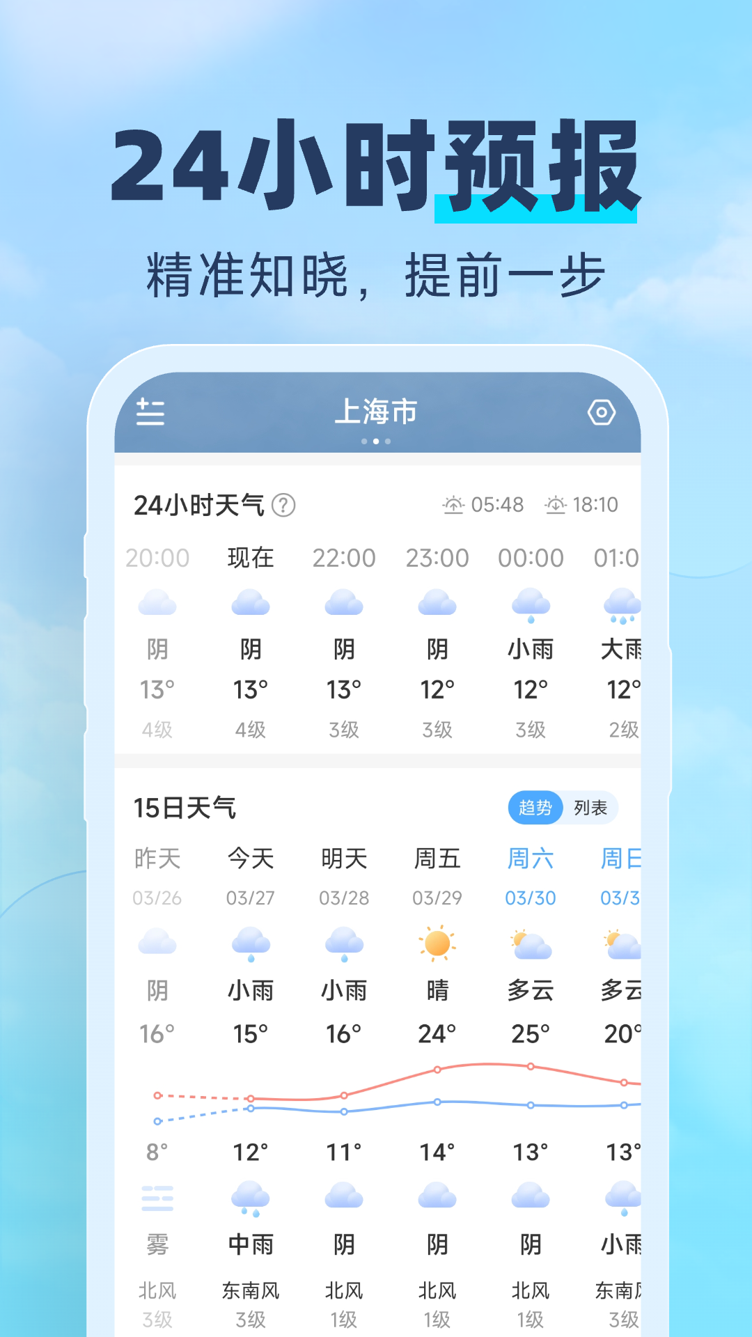 常伴天气软件封面