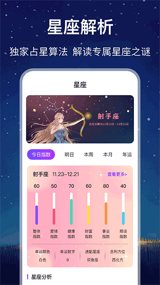 未来星座运势app软件封面