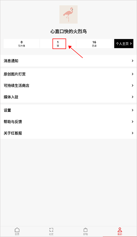 我的收藏界面