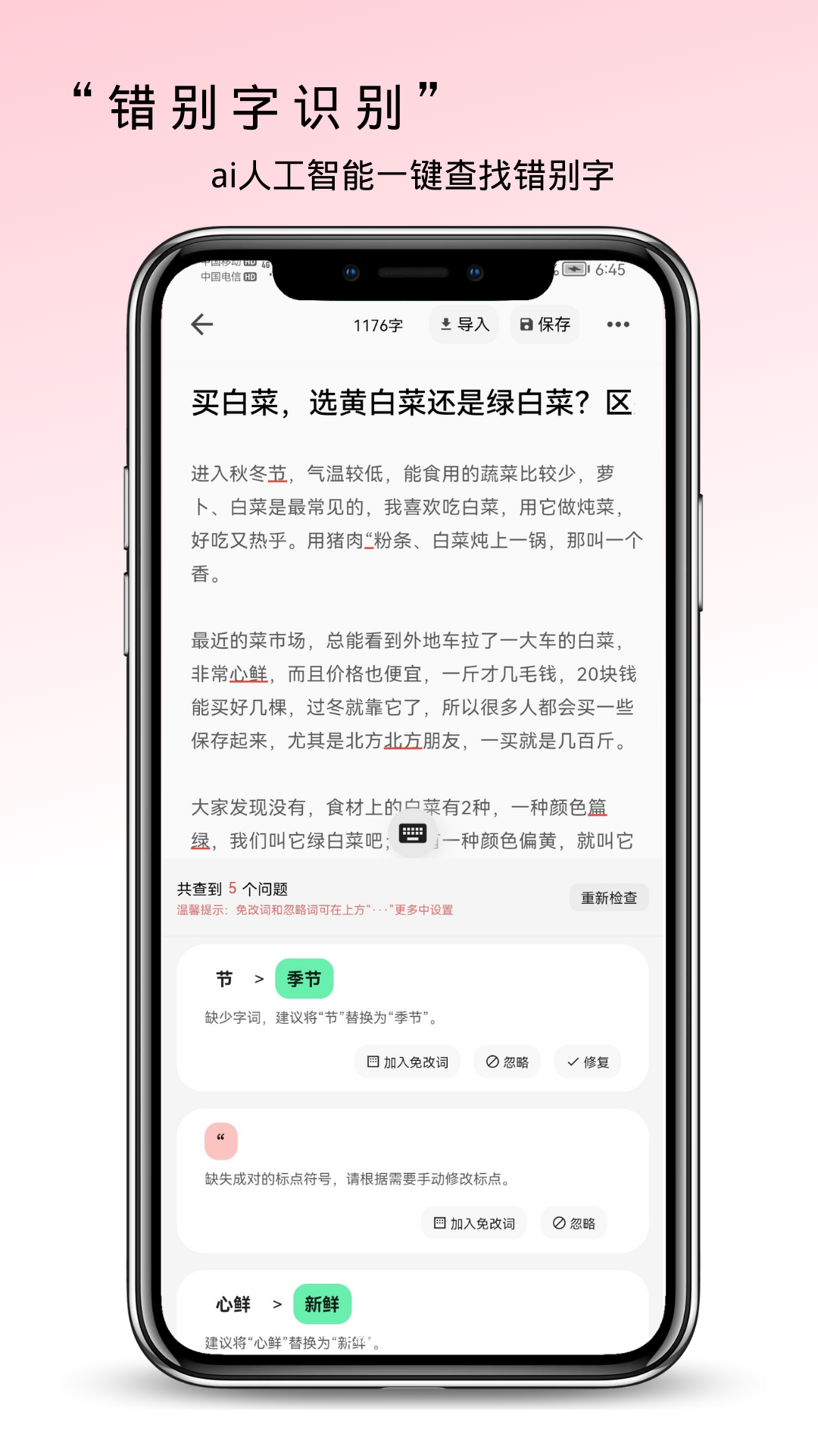 错别字检查软件封面