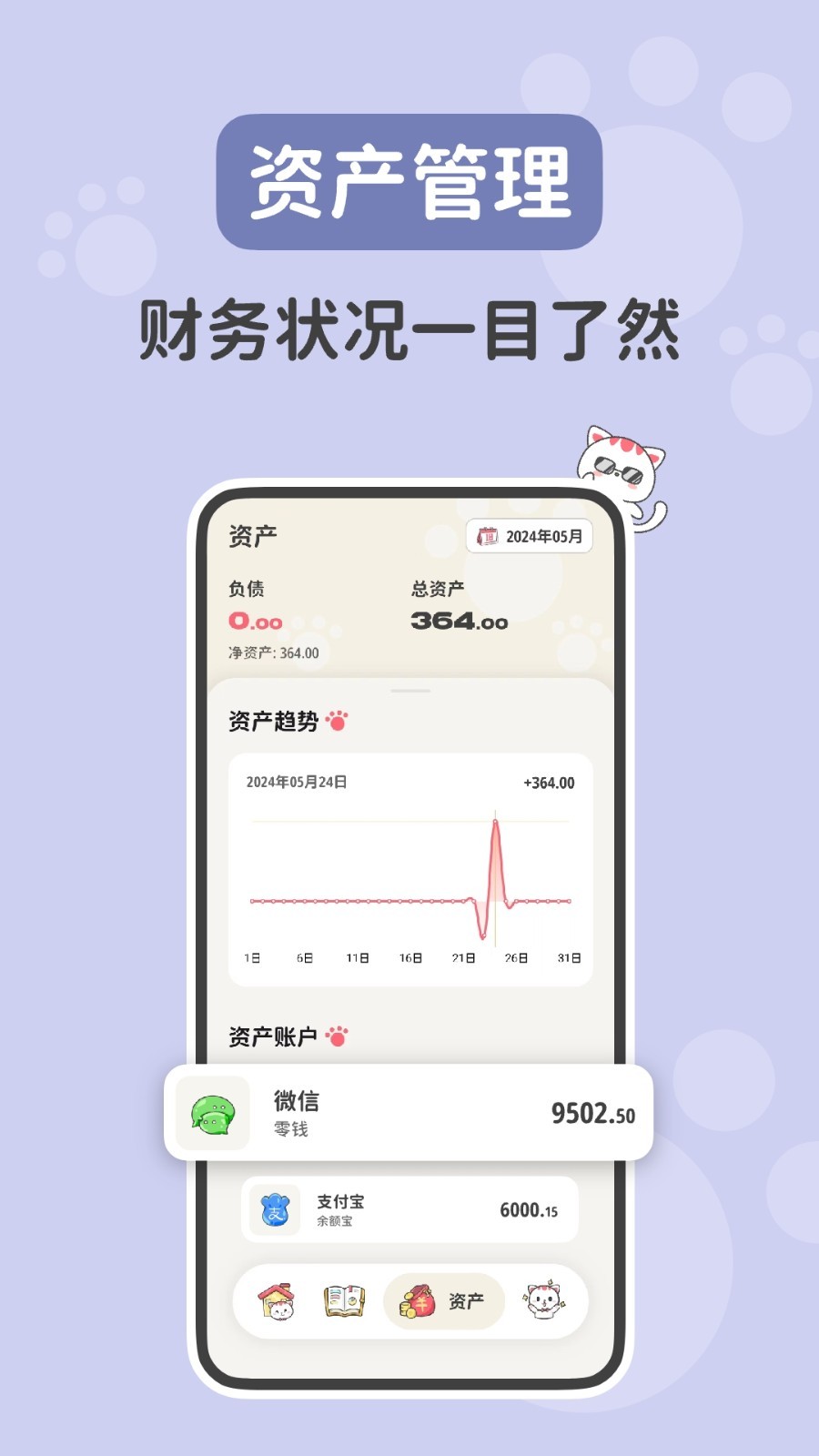 喵钱记账软件封面