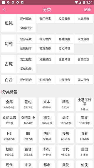 书耽APP分类详情截图