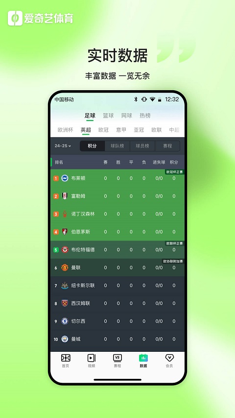 爱奇艺体育视频直播平台软件封面