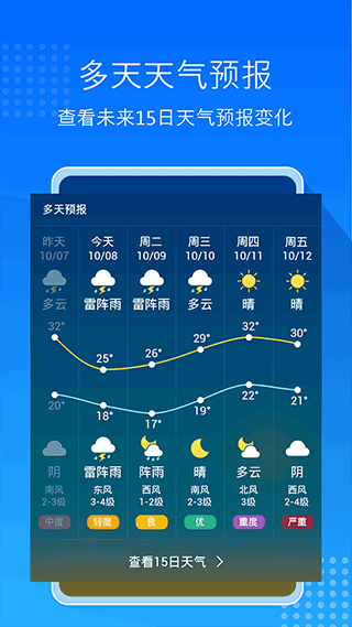 天气预报大字版app软件封面