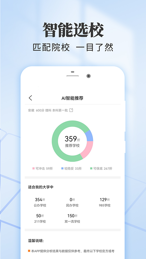 高考志愿填报推荐app软件封面